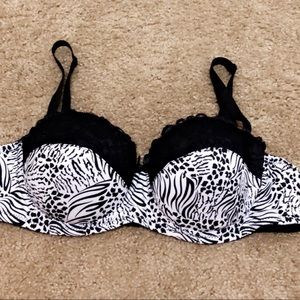 Zebra pattern lace bra 🦓❤️